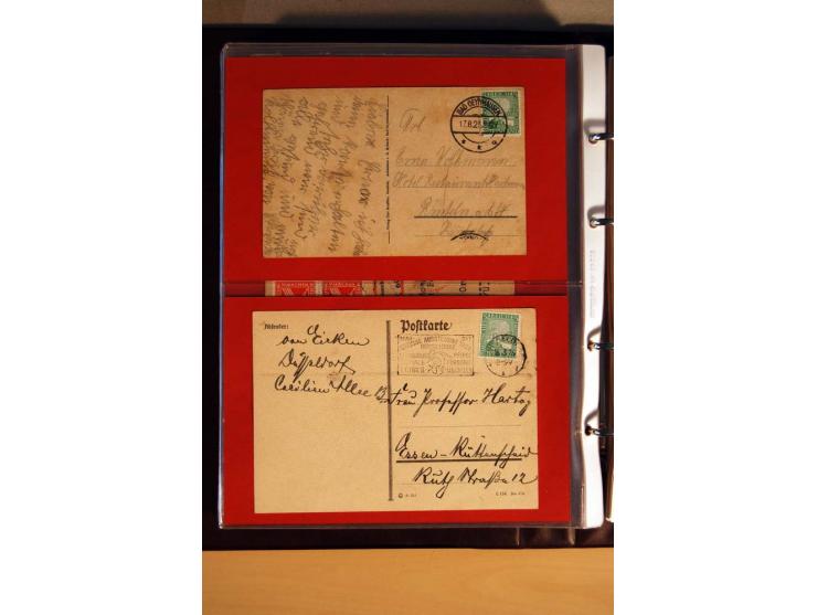 1923/32, umfangreiche Sammlung mit einigen hundert Briefen und Karten, sauber nach Ausgaben sortiert mit vielen besseren Einz