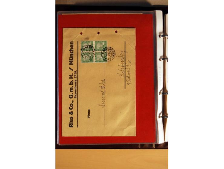 1923/32, umfangreiche Sammlung mit einigen hundert Briefen und Karten, sauber nach Ausgaben sortiert mit vielen besseren Einz
