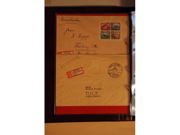1923/32, umfangreiche Sammlung mit einigen hundert Briefen und Karten, sauber nach Ausgaben sortiert mit vielen besseren Einz