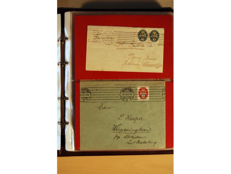 1923/32, umfangreiche Sammlung mit einigen hundert Briefen und Karten, sauber nach Ausgaben sortiert mit vielen besseren Einz