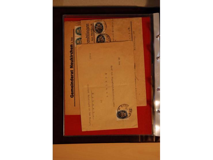 1923/32, umfangreiche Sammlung mit einigen hundert Briefen und Karten, sauber nach Ausgaben sortiert mit vielen besseren Einz