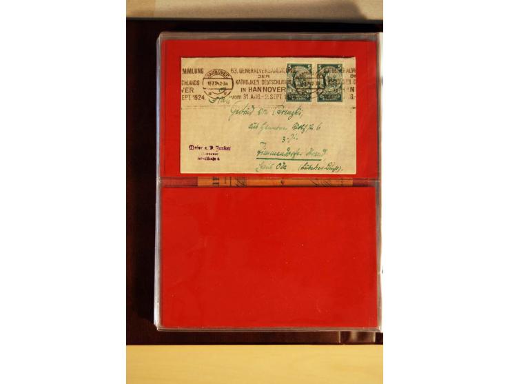1923/32, umfangreiche Sammlung mit einigen hundert Briefen und Karten, sauber nach Ausgaben sortiert mit vielen besseren Einz