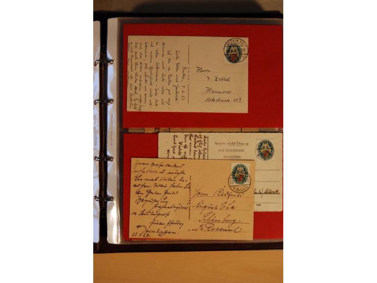 1923/32, umfangreiche Sammlung mit einigen hundert Briefen und Karten, sauber nach Ausgaben sortiert mit vielen besseren Einz