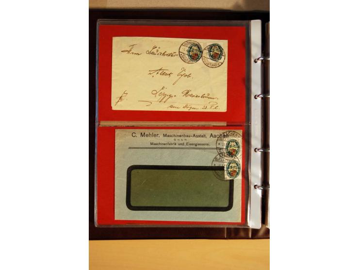 1923/32, umfangreiche Sammlung mit einigen hundert Briefen und Karten, sauber nach Ausgaben sortiert mit vielen besseren Einz