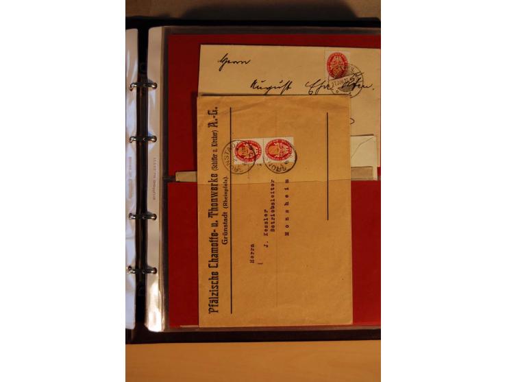 1923/32, umfangreiche Sammlung mit einigen hundert Briefen und Karten, sauber nach Ausgaben sortiert mit vielen besseren Einz