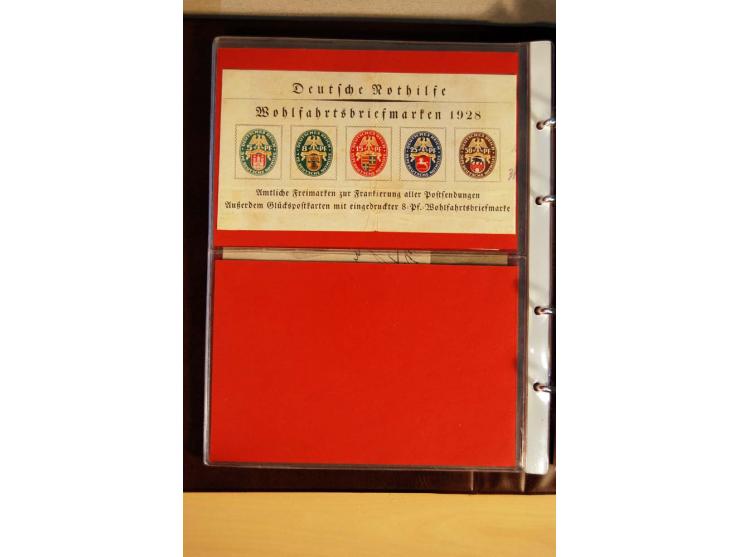 1923/32, umfangreiche Sammlung mit einigen hundert Briefen und Karten, sauber nach Ausgaben sortiert mit vielen besseren Einz