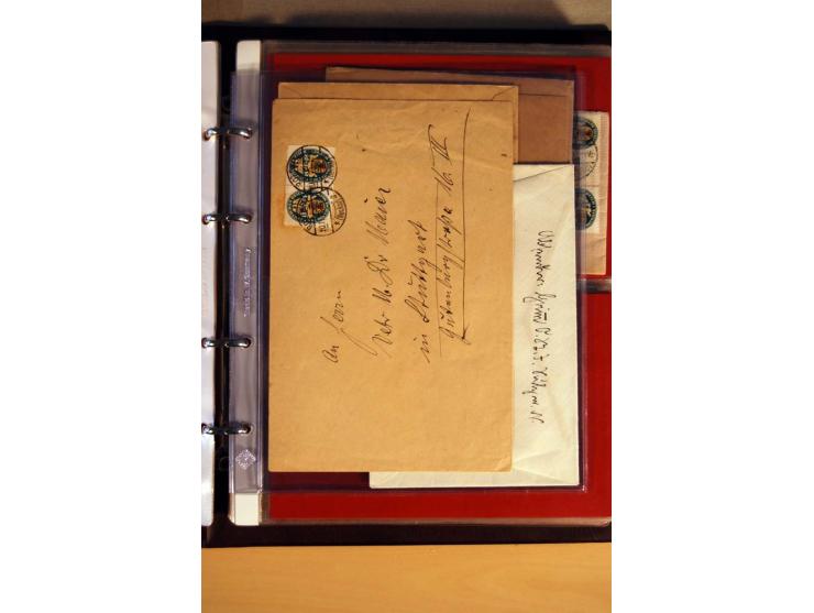 1923/32, umfangreiche Sammlung mit einigen hundert Briefen und Karten, sauber nach Ausgaben sortiert mit vielen besseren Einz