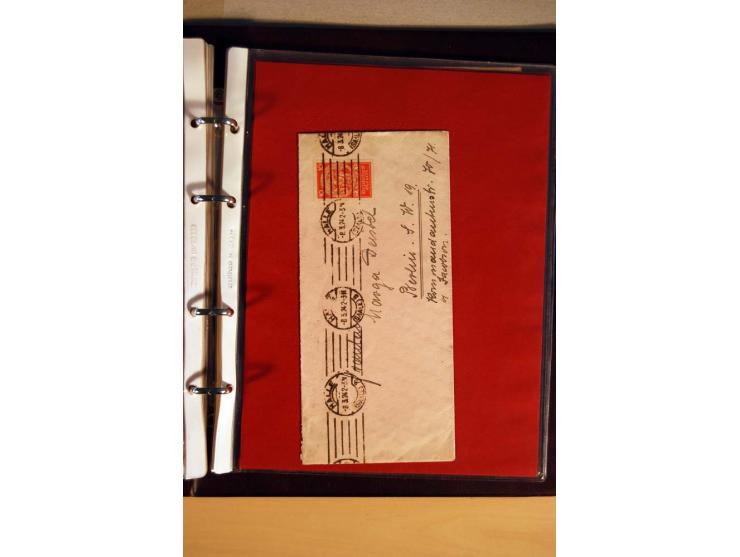 1923/32, umfangreiche Sammlung mit einigen hundert Briefen und Karten, sauber nach Ausgaben sortiert mit vielen besseren Einz