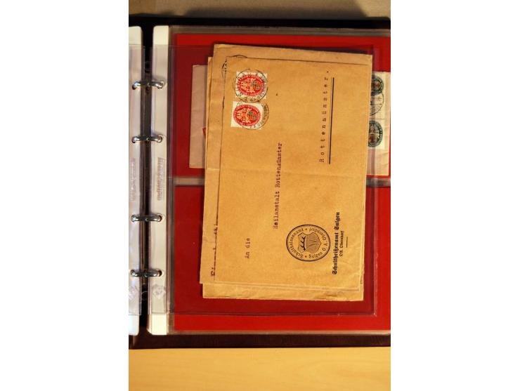 1923/32, umfangreiche Sammlung mit einigen hundert Briefen und Karten, sauber nach Ausgaben sortiert mit vielen besseren Einz