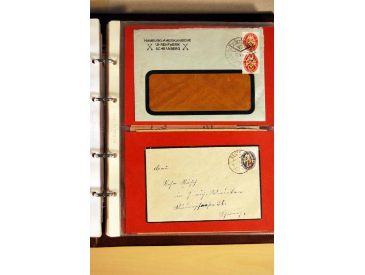 1923/32, umfangreiche Sammlung mit einigen hundert Briefen und Karten, sauber nach Ausgaben sortiert mit vielen besseren Einz