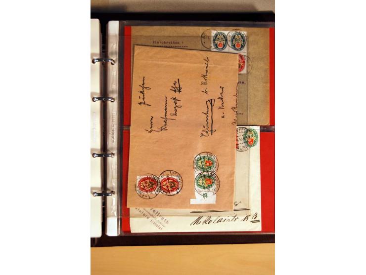1923/32, umfangreiche Sammlung mit einigen hundert Briefen und Karten, sauber nach Ausgaben sortiert mit vielen besseren Einz