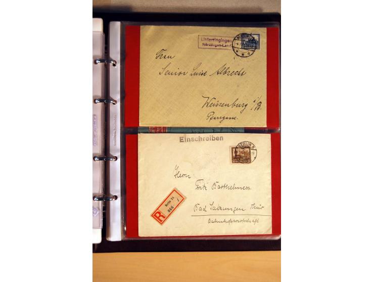 1923/32, umfangreiche Sammlung mit einigen hundert Briefen und Karten, sauber nach Ausgaben sortiert mit vielen besseren Einz