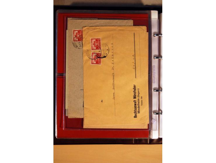 1923/32, umfangreiche Sammlung mit einigen hundert Briefen und Karten, sauber nach Ausgaben sortiert mit vielen besseren Einz