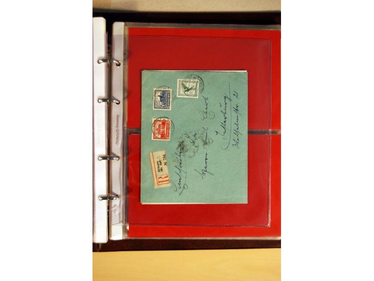1923/32, umfangreiche Sammlung mit einigen hundert Briefen und Karten, sauber nach Ausgaben sortiert mit vielen besseren Einz