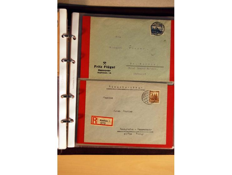 1923/32, umfangreiche Sammlung mit einigen hundert Briefen und Karten, sauber nach Ausgaben sortiert mit vielen besseren Einz