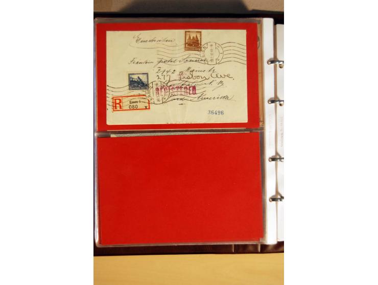 1923/32, umfangreiche Sammlung mit einigen hundert Briefen und Karten, sauber nach Ausgaben sortiert mit vielen besseren Einz
