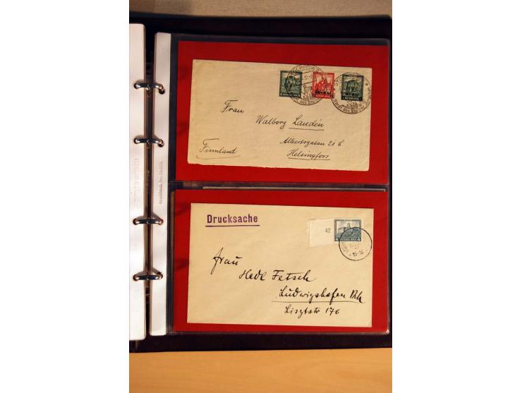 1923/32, umfangreiche Sammlung mit einigen hundert Briefen und Karten, sauber nach Ausgaben sortiert mit vielen besseren Einz