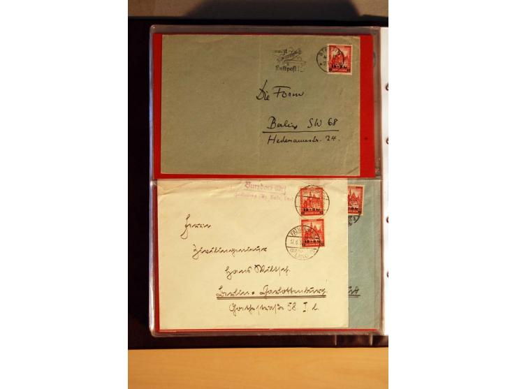 1923/32, umfangreiche Sammlung mit einigen hundert Briefen und Karten, sauber nach Ausgaben sortiert mit vielen besseren Einz