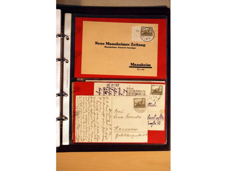 1923/32, umfangreiche Sammlung mit einigen hundert Briefen und Karten, sauber nach Ausgaben sortiert mit vielen besseren Einz