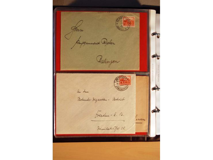 1923/32, umfangreiche Sammlung mit einigen hundert Briefen und Karten, sauber nach Ausgaben sortiert mit vielen besseren Einz