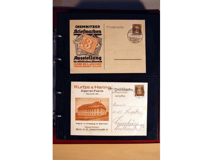 1923/32, umfangreiche Sammlung mit einigen hundert Briefen und Karten, sauber nach Ausgaben sortiert mit vielen besseren Einz