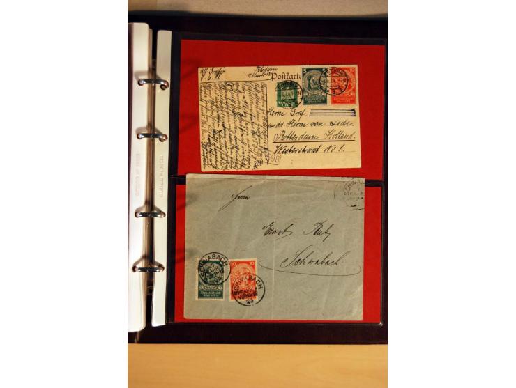 1923/32, umfangreiche Sammlung mit einigen hundert Briefen und Karten, sauber nach Ausgaben sortiert mit vielen besseren Einz