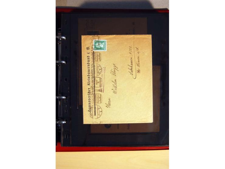 1923/32, umfangreiche Sammlung mit einigen hundert Briefen und Karten, sauber nach Ausgaben sortiert mit vielen besseren Einz