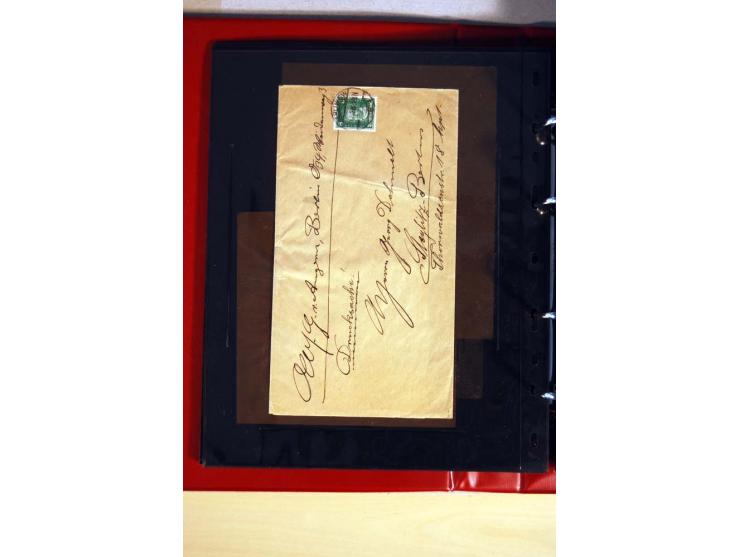 1923/32, umfangreiche Sammlung mit einigen hundert Briefen und Karten, sauber nach Ausgaben sortiert mit vielen besseren Einz