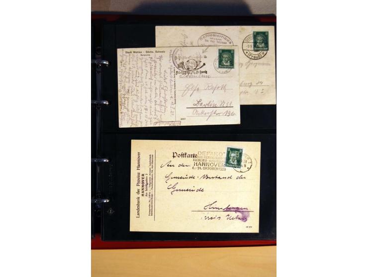 1923/32, umfangreiche Sammlung mit einigen hundert Briefen und Karten, sauber nach Ausgaben sortiert mit vielen besseren Einz