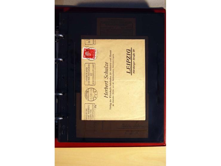 1923/32, umfangreiche Sammlung mit einigen hundert Briefen und Karten, sauber nach Ausgaben sortiert mit vielen besseren Einz