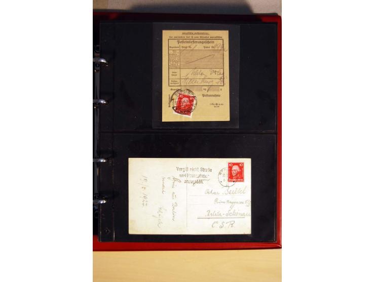1923/32, umfangreiche Sammlung mit einigen hundert Briefen und Karten, sauber nach Ausgaben sortiert mit vielen besseren Einz