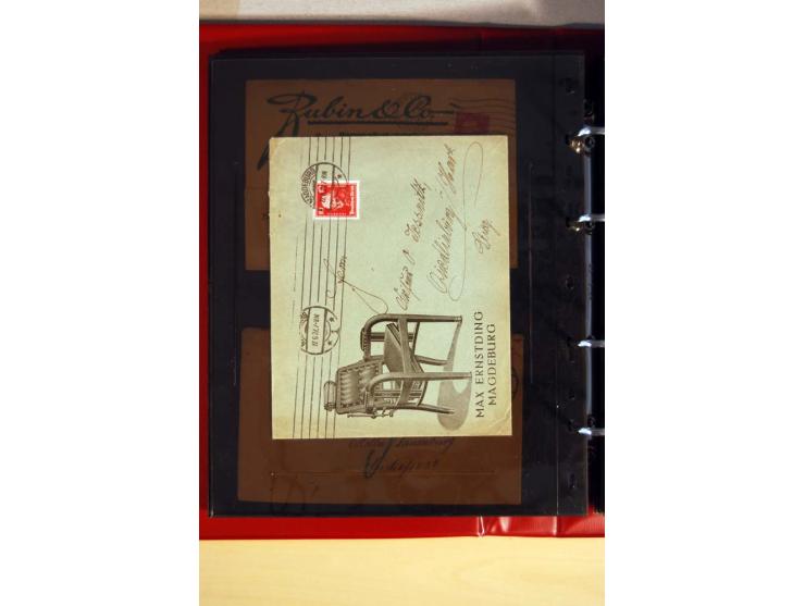 1923/32, umfangreiche Sammlung mit einigen hundert Briefen und Karten, sauber nach Ausgaben sortiert mit vielen besseren Einz