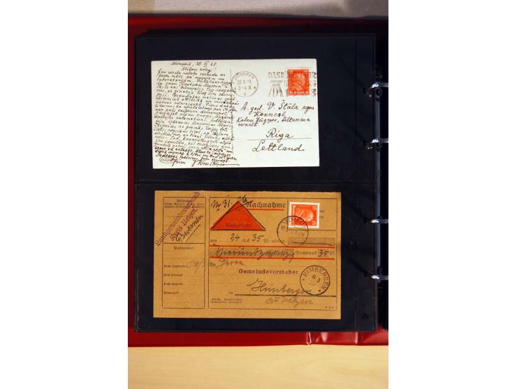 1923/32, umfangreiche Sammlung mit einigen hundert Briefen und Karten, sauber nach Ausgaben sortiert mit vielen besseren Einz