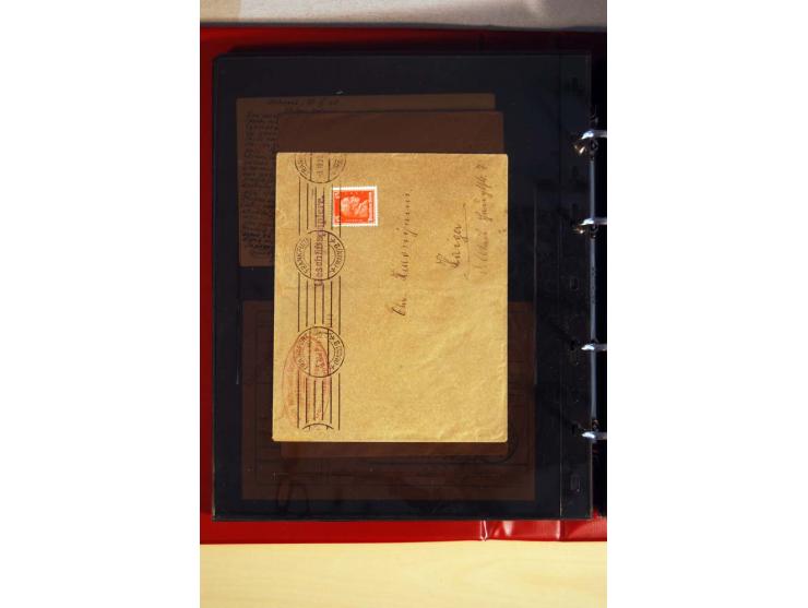 1923/32, umfangreiche Sammlung mit einigen hundert Briefen und Karten, sauber nach Ausgaben sortiert mit vielen besseren Einz