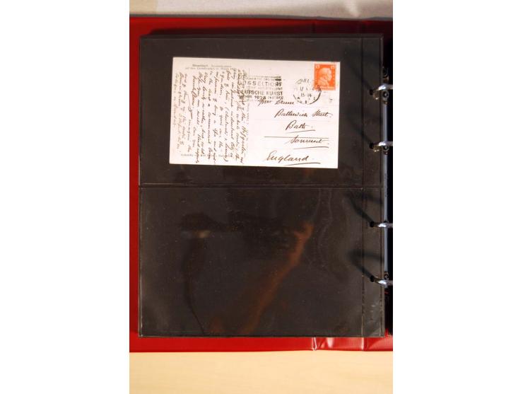 1923/32, umfangreiche Sammlung mit einigen hundert Briefen und Karten, sauber nach Ausgaben sortiert mit vielen besseren Einz