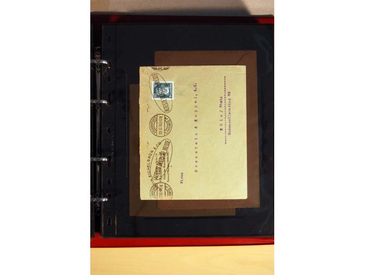 1923/32, umfangreiche Sammlung mit einigen hundert Briefen und Karten, sauber nach Ausgaben sortiert mit vielen besseren Einz