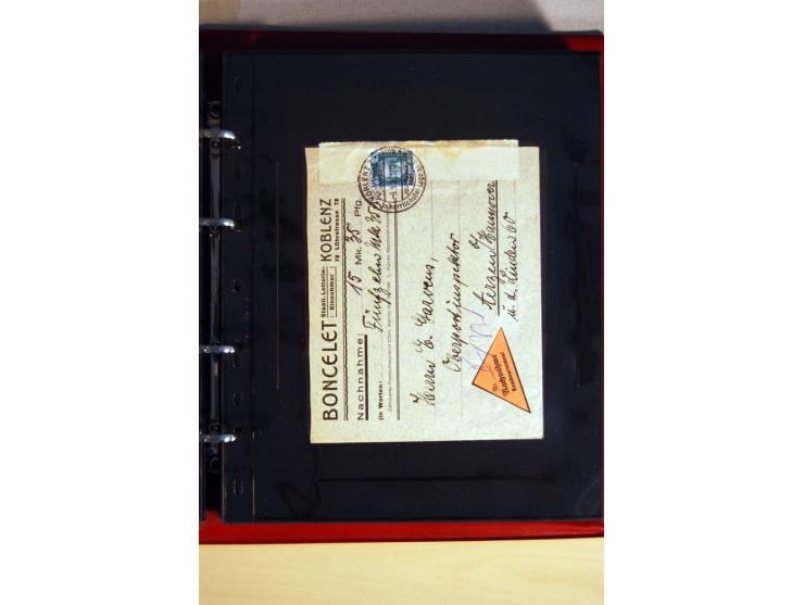 1923/32, umfangreiche Sammlung mit einigen hundert Briefen und Karten, sauber nach Ausgaben sortiert mit vielen besseren Einz