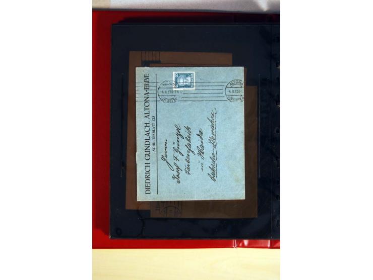 1923/32, umfangreiche Sammlung mit einigen hundert Briefen und Karten, sauber nach Ausgaben sortiert mit vielen besseren Einz