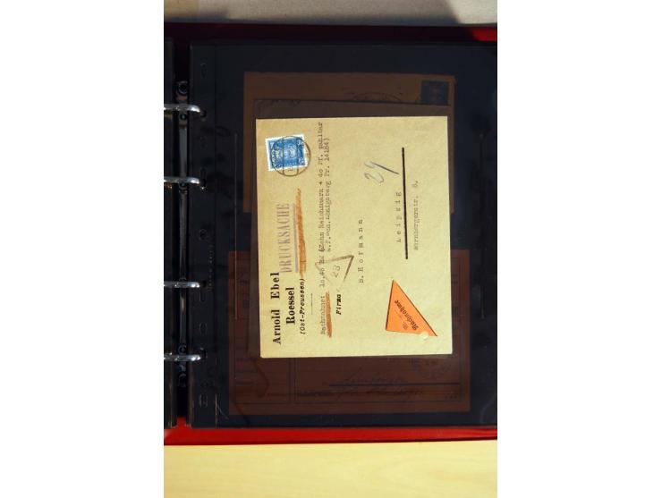 1923/32, umfangreiche Sammlung mit einigen hundert Briefen und Karten, sauber nach Ausgaben sortiert mit vielen besseren Einz