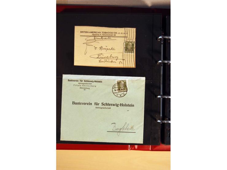 1923/32, umfangreiche Sammlung mit einigen hundert Briefen und Karten, sauber nach Ausgaben sortiert mit vielen besseren Einz