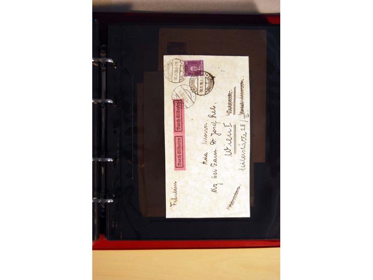 1923/32, umfangreiche Sammlung mit einigen hundert Briefen und Karten, sauber nach Ausgaben sortiert mit vielen besseren Einz
