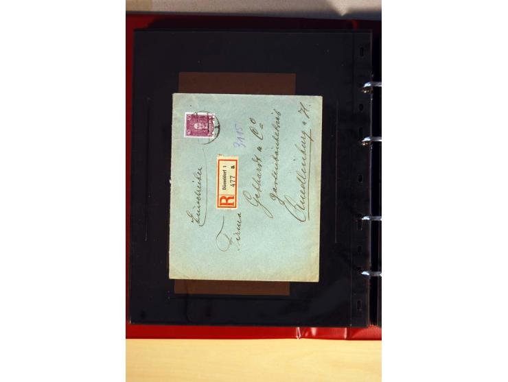 1923/32, umfangreiche Sammlung mit einigen hundert Briefen und Karten, sauber nach Ausgaben sortiert mit vielen besseren Einz