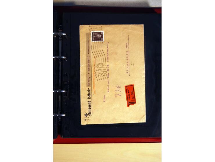 1923/32, umfangreiche Sammlung mit einigen hundert Briefen und Karten, sauber nach Ausgaben sortiert mit vielen besseren Einz