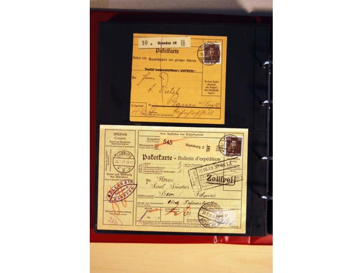 1923/32, umfangreiche Sammlung mit einigen hundert Briefen und Karten, sauber nach Ausgaben sortiert mit vielen besseren Einz