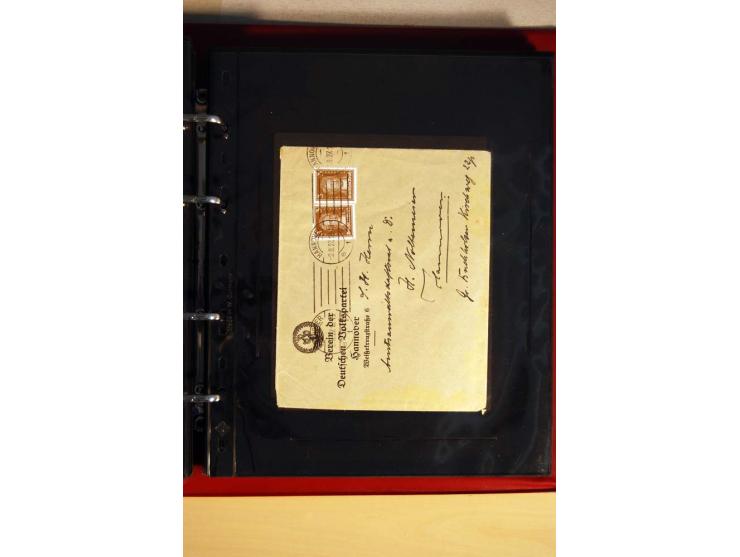 1923/32, umfangreiche Sammlung mit einigen hundert Briefen und Karten, sauber nach Ausgaben sortiert mit vielen besseren Einz
