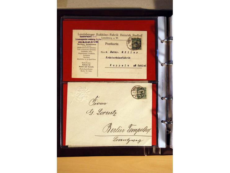 1923/32, umfangreiche Sammlung mit einigen hundert Briefen und Karten, sauber nach Ausgaben sortiert mit vielen besseren Einz