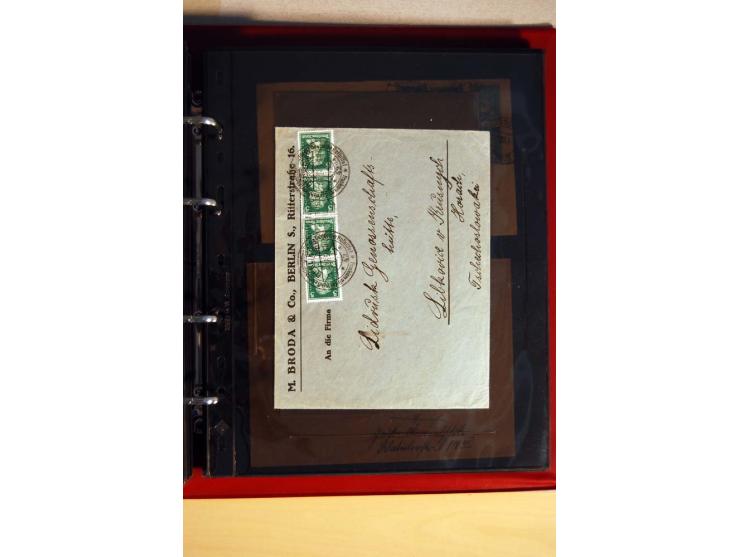 1923/32, umfangreiche Sammlung mit einigen hundert Briefen und Karten, sauber nach Ausgaben sortiert mit vielen besseren Einz