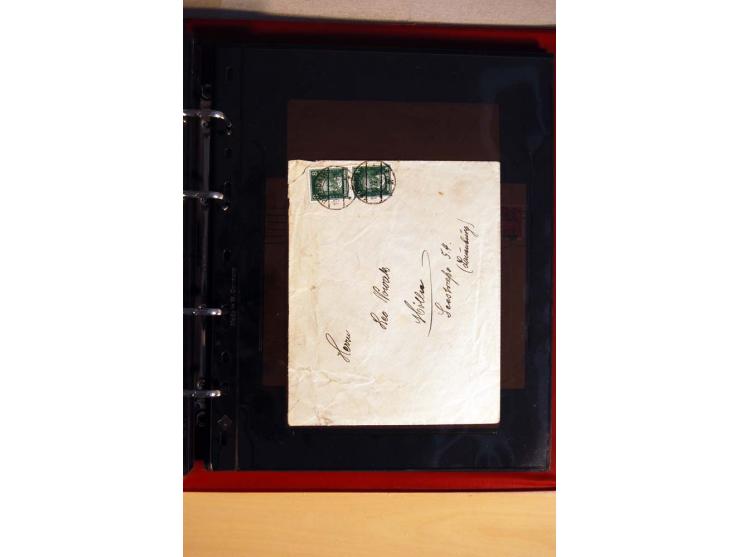 1923/32, umfangreiche Sammlung mit einigen hundert Briefen und Karten, sauber nach Ausgaben sortiert mit vielen besseren Einz