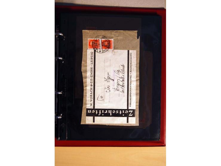 1923/32, umfangreiche Sammlung mit einigen hundert Briefen und Karten, sauber nach Ausgaben sortiert mit vielen besseren Einz