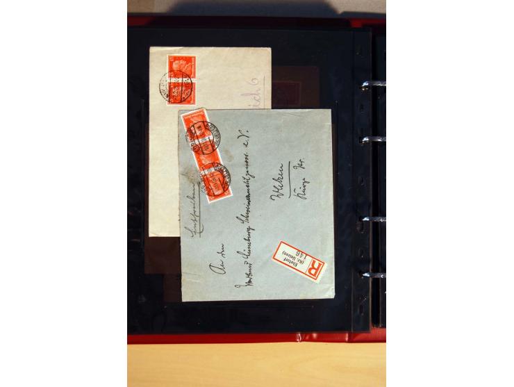 1923/32, umfangreiche Sammlung mit einigen hundert Briefen und Karten, sauber nach Ausgaben sortiert mit vielen besseren Einz